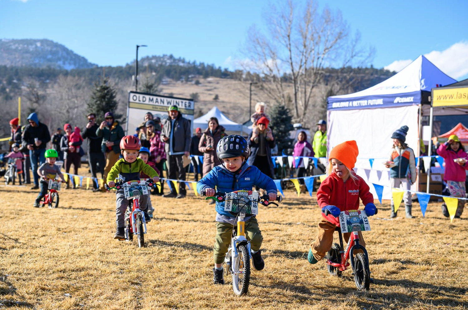 Children racing bikes at Bohn Park